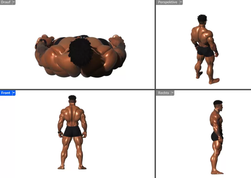Strong Boy Muscle - Model preview 2