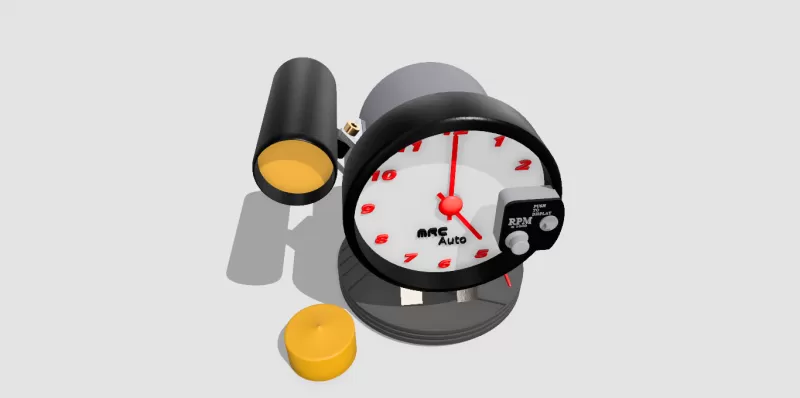 Tachometer Clock - Model preview 7