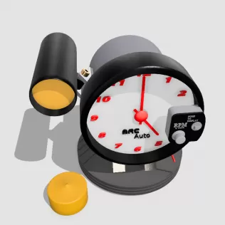 Tachometer Clock - Model thumbnail 7