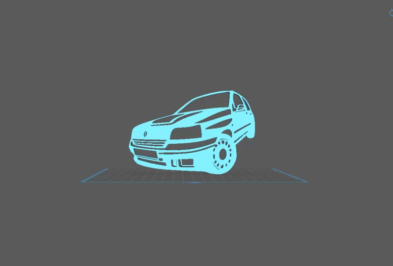 Renault - Clio 16s Wall Art - Model preview 2