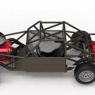 Vintage Dirt Modified stock car Base Version 7 Scale 1:25 - Model thumbnail 10