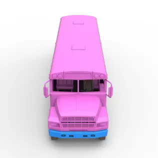 School bus for Figure 8 racing Version 2 Scale 1:25 - Model thumbnail 8