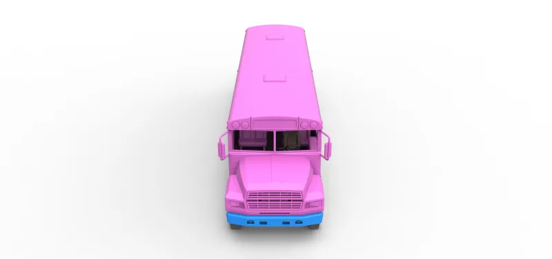 School bus for Figure 8 racing Version 2 Scale 1:25 - Model preview 8