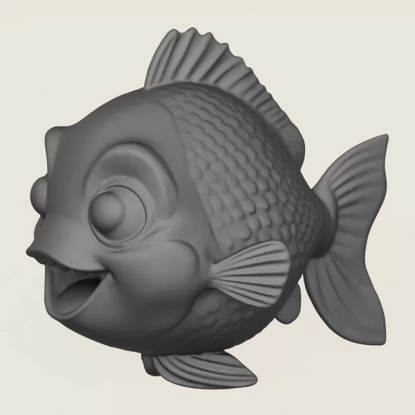 Fish 03 Print Ready 3D Model - Model preview 1