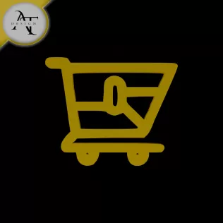 Simple Shopping Cart Symbol - 2D Art