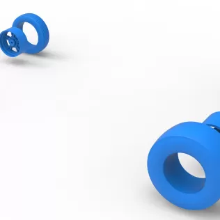 Wheel Set of Vintage Front engine dragster Version 7 Scale 1:25 - Model thumbnail 11