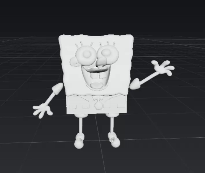 🍍 Bob Esponja – Figura Fan Art 3D para Impresión - Model preview 2