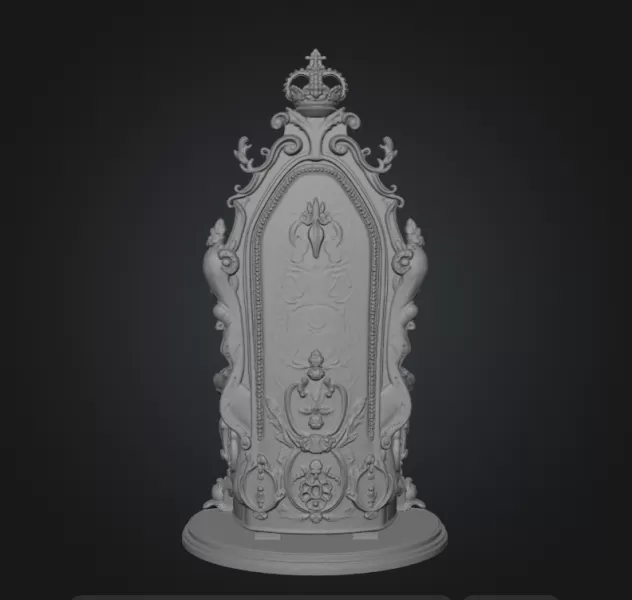 King thron - Model preview 3