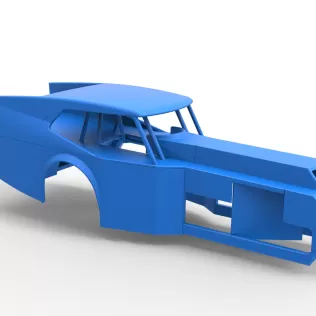 Shell of Vintage Dirt Modified stock car Version 5 Scale 1:25 - Model thumbnail 17