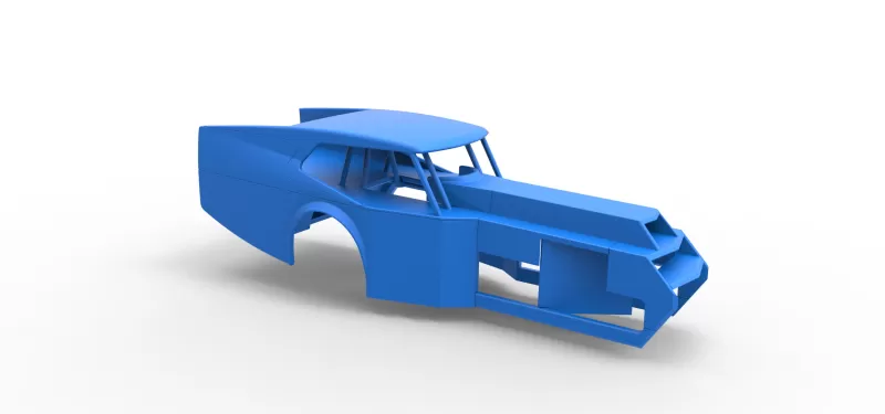 Shell of Vintage Dirt Modified stock car Version 5 Scale 1:25 - Model preview 17