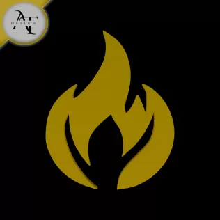 Simple Flame Symbol - 2D Art