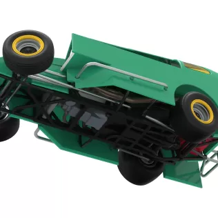 Northeast Dirt Modified stock car while turning V2 Scale 1:25 - Model thumbnail 3