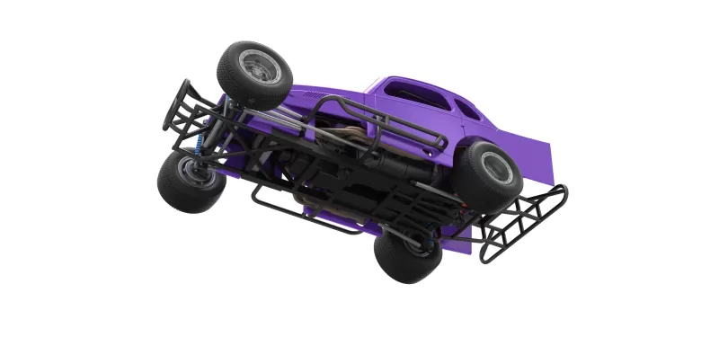 Vintage Dirt Modified stock car Scale 1:25 - Model preview 3
