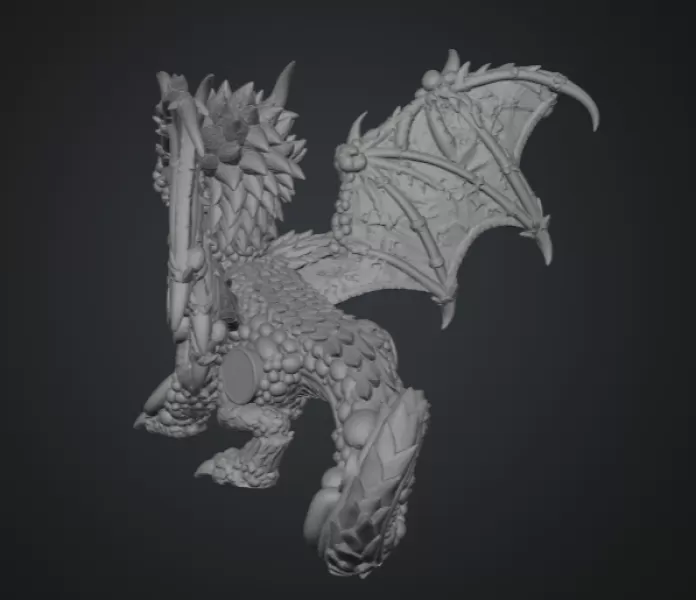 Fruit Harvest Dragon STL File for 3D Print - Model preview 10