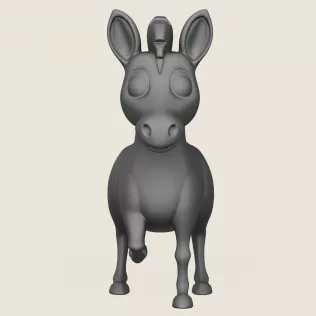 Zebra Toy Print Ready 3D Model - Model thumbnail 2