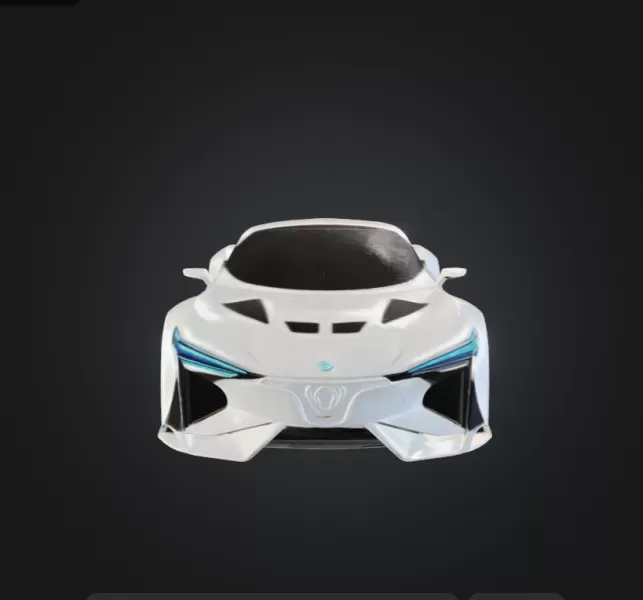 Sci-fi car - Model preview 1