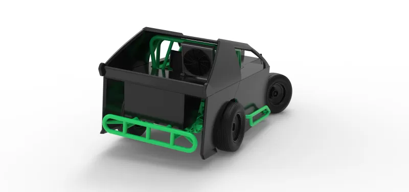 Mod Lite Race car while turning Scale 1:25 - Model preview 18