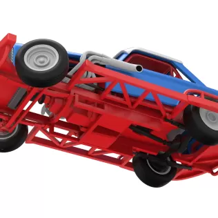 New Zealand Vintage Stock car while turning Scale 1:25 - Model thumbnail 3