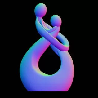 COUPLE SCULTURE - Model thumbnail 5