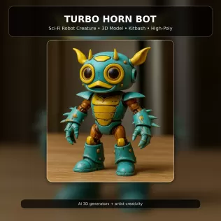 Fantasy Toy Character Collection Kitbash High-Poly 3D Model Set - Model thumbnail 2