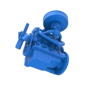 Engine of New Zealand Ministock car Scale 1:25 - Model thumbnail 3