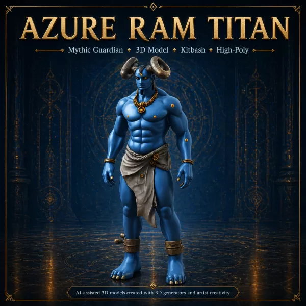 Mythic Horned Guardians – Fantasy Character Collection Kitbash - Model preview 4