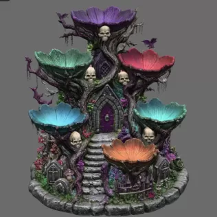 Haunted Hollow Gothic Organizer STL File for 3D Print - Model thumbnail 7
