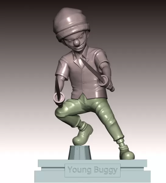 Young Buggy - One Piece - Model preview 11