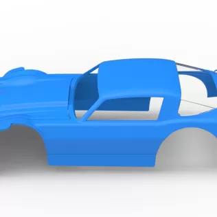 Shell of Vintage Dirt late model Race car Version 3 Scale 1:25 - Model thumbnail 9