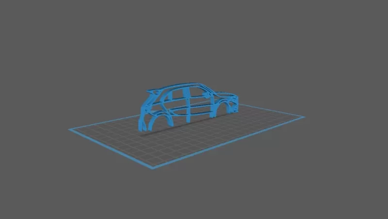 Mercedes - A35 AMG Wall Art - Model preview 2