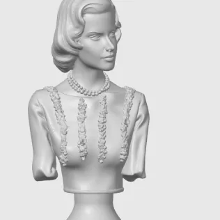 Grace Kelly 3D Bust - Model thumbnail 9