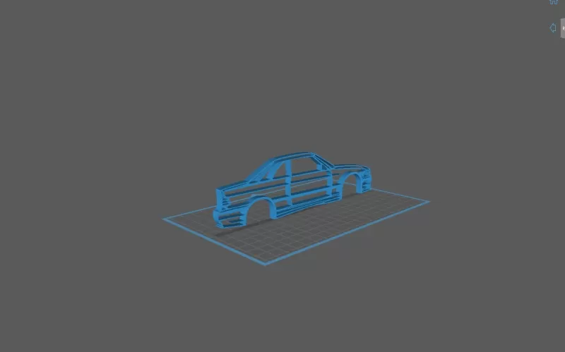 BMW - E36 Wall Art - Model preview 2