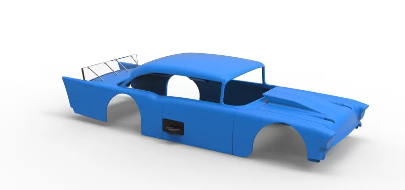 Shell of Vintage Asphalt Modified stock car V9 Scale 1:25 - Model preview 15