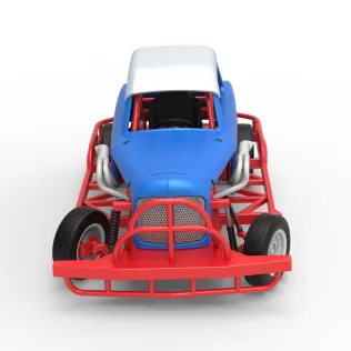 New Zealand Vintage Stock car while turning Scale 1:25 - Model thumbnail 8