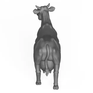 3D Printable Cow Standing Pose - Model thumbnail 4