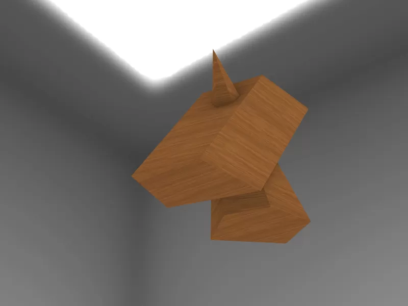 Intersection of Pyramid and Parallelepiped - Model preview 6
