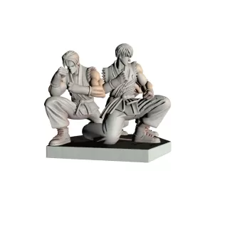 Three Street Fighters Action Scene - Model thumbnail 4