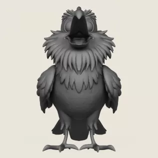 Cartoon Toy Bird Print Ready 3D Model - Model thumbnail 2