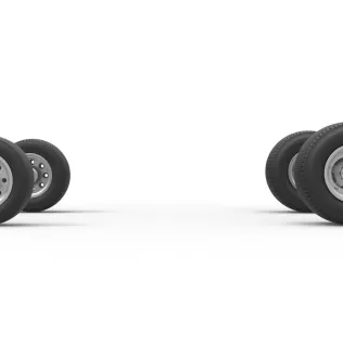 Wheel set of Northeast Dirt Modified stock car V5 Scale 1:25 - Model thumbnail 5