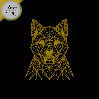 Dog - Geometric - 2D Wall Art Decor