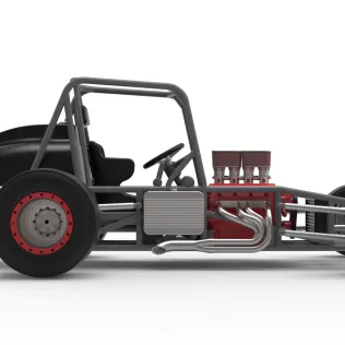 Vintage Pavement Silver Crown Car Base Scale 1:25 - Model thumbnail 22