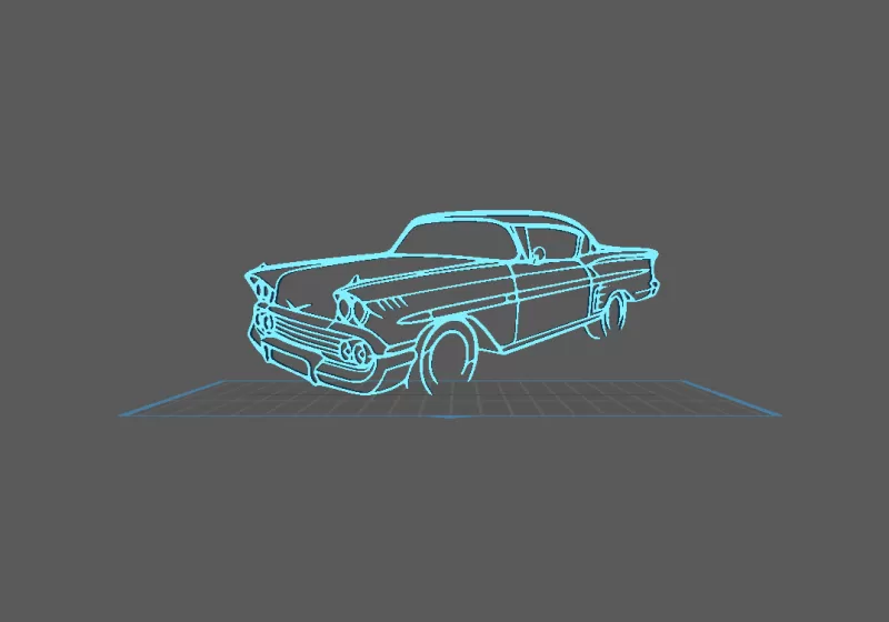 Chevrolet - Impala 1958 Wall Art - Model preview 1