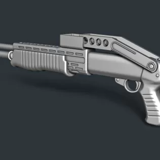 SPAS-12 Folded Stock RoZ - Model thumbnail 3