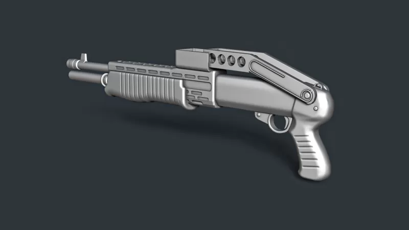SPAS-12 Folded Stock RoZ - Model preview 3