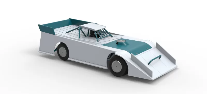 Wedge Dirt Late model Scale 1:25 - Model preview 24