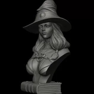 Wizard Bust scale 1/10 - Model thumbnail 2