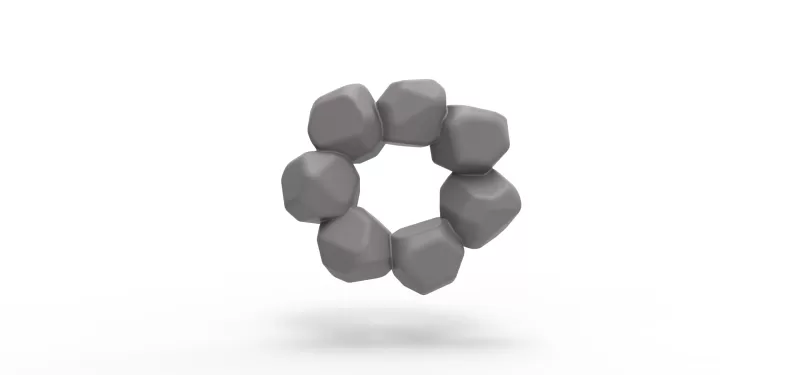 Stone cock ring - Model preview 3