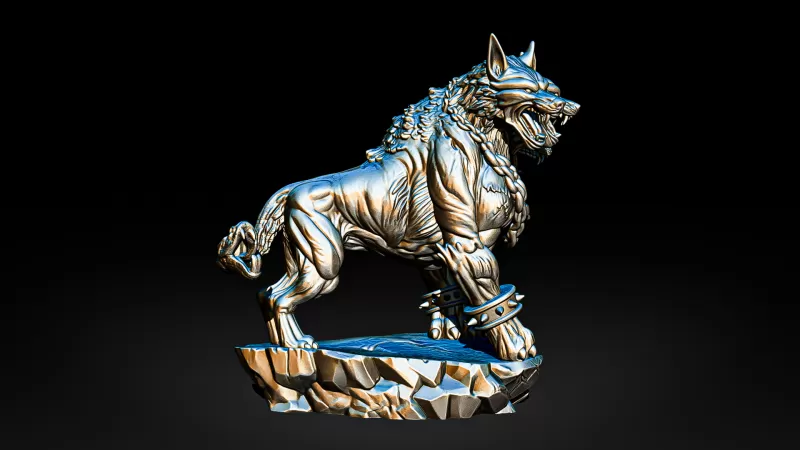 Cerberus Three-Headed Hellhound #RoZ - Model preview 4