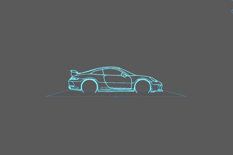 Porsche - 911 GT3 Wall Art - Model preview 2
