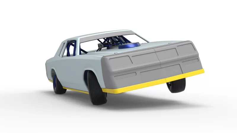 IMCA Stock car while turning Version 2 Scale 1:25 - Model preview 27
